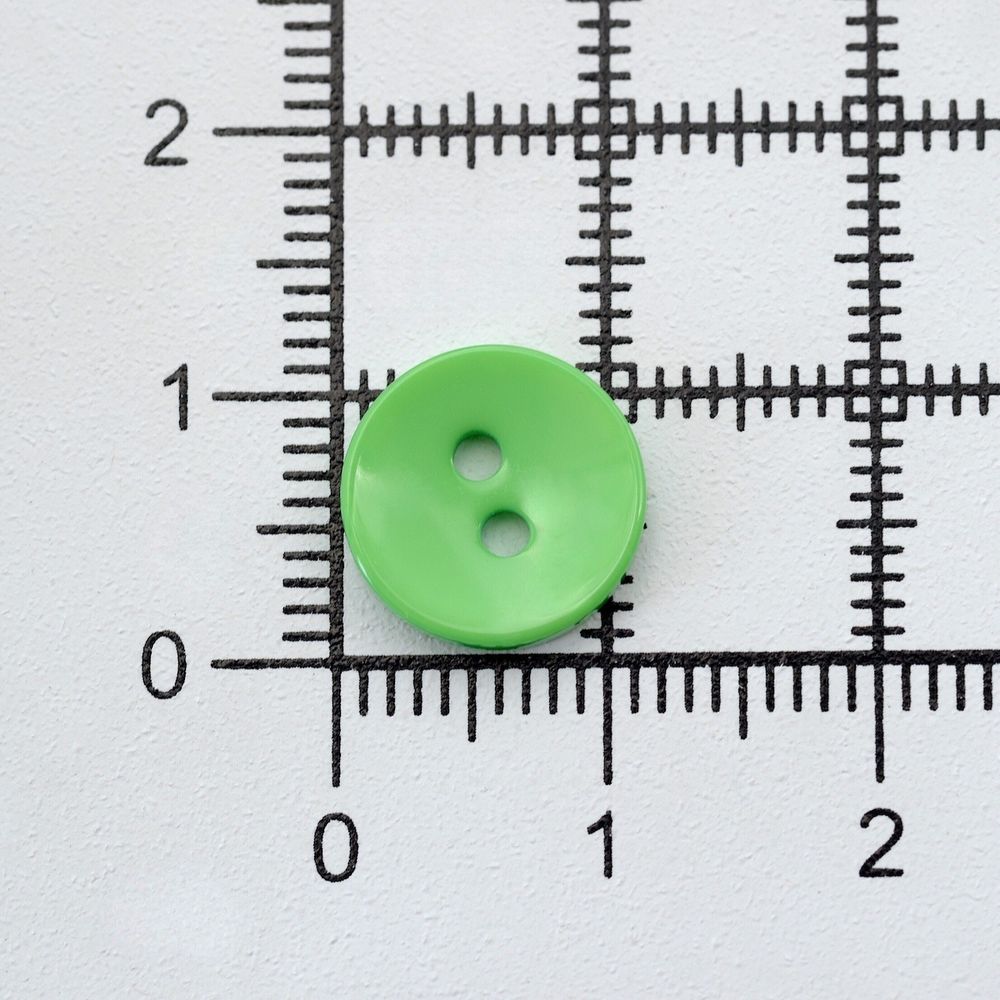 Пуговицы 2 прокола 18L, 11 мм, (Green1 (зеленый1)), NE74, 144 шт