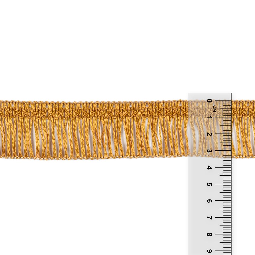 Бахрома отделочная 35.0 мм / 16 метров, 112 золотистый, Gamma А-08