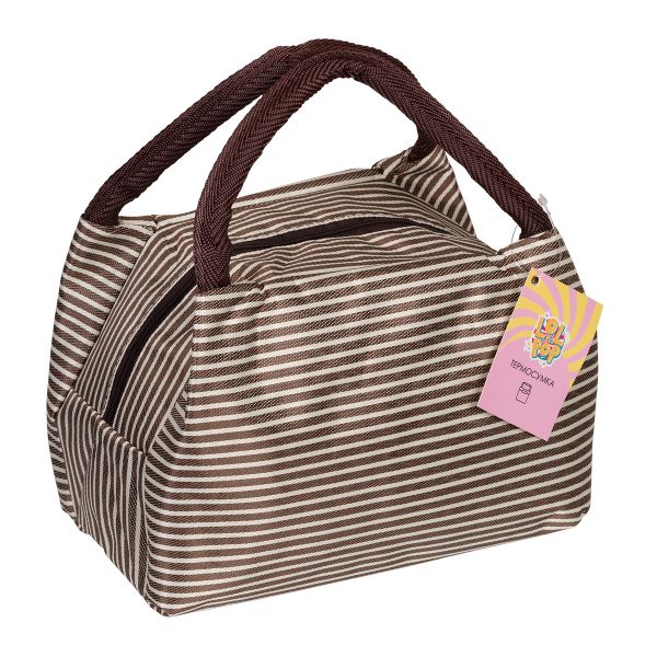 Термосумка 23х12х17 см, №02 коричневый, Lol&Pop LLP-303