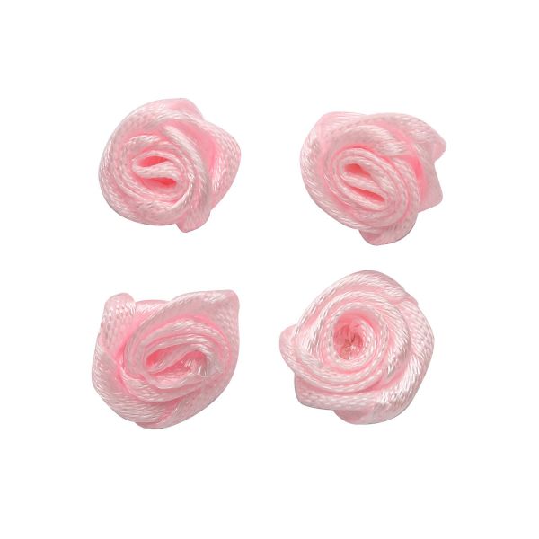 Цветочки пришивные 1.1 см, 4 шт, 123 жемчужно-розовый