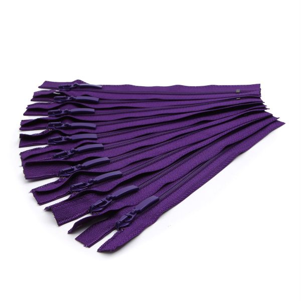 Молния спираль (витая) Arta Т5 (5 мм) 1 зам., н/раз., 18 см, цв. 865 яр.фиолетовый, уп.10 шт