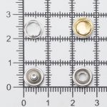 Кнопка рубашечная (джерси) закрытая ⌀7.8 мм, ≈1440 шт, МЕТАЛЛ, эмаль, 101 белый глянцевый, NEW STAR