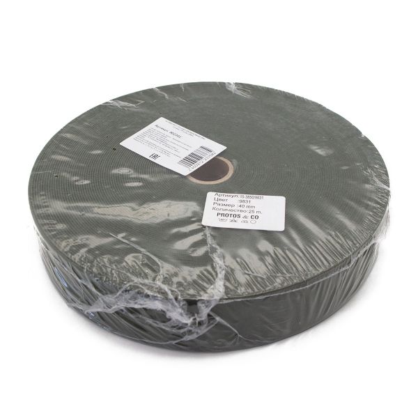 Резинка вязаная 40.0 мм / 25 метров, оливка