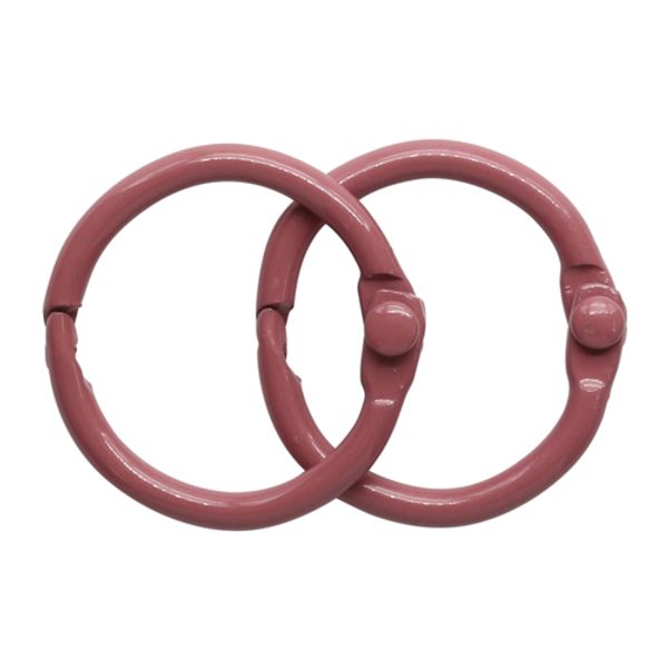 Кольца для альбомов 2см, уп/2 шт, темно-розовый