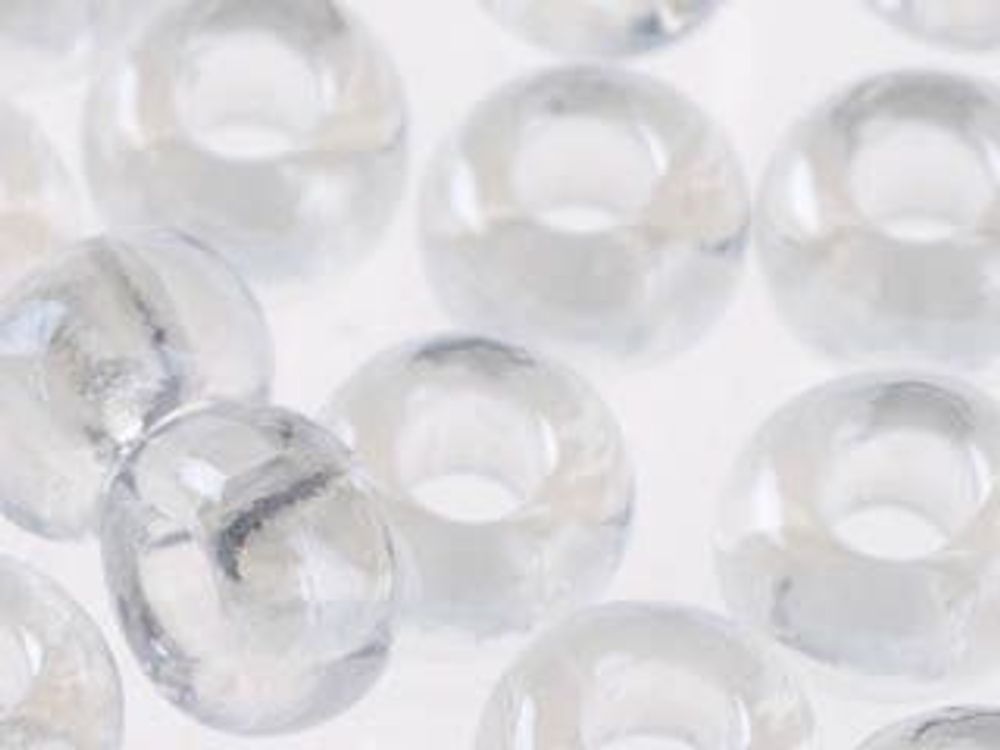 Бисер Preciosa прозрачный с жемчужным покрытием 10/0 (2.3 мм), 1х50г, цв. 48102