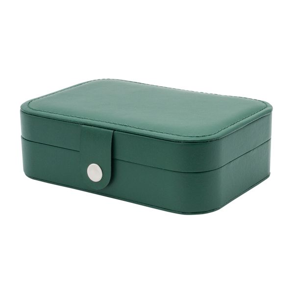 Шкатулка 16х11х5.5 см, малая, эко кожа, зеленый