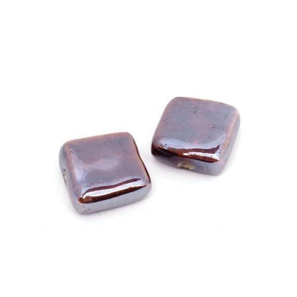 Бусины керамика 19х18х8 мм, in ⌀3 мм, цв. 003, 2 шт, Tesoro