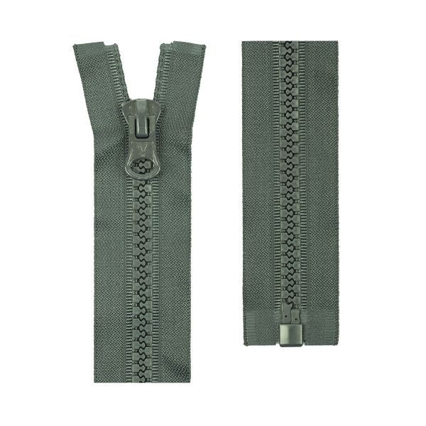 Молния трактор Т10 (10 мм) 1 зам., разъем., 70 см, 309 т.серый (графит), Т-10 Gamma, 10 шт