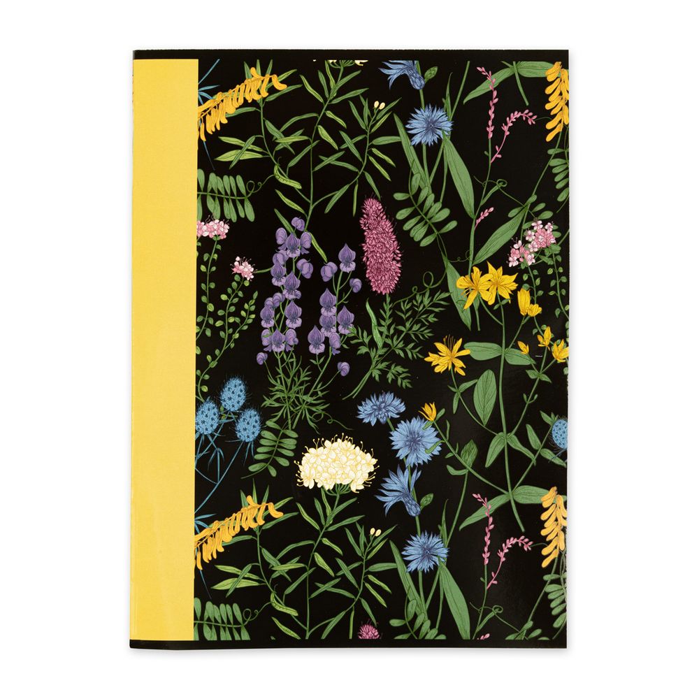 Тетрадь Следы художника A4 80 л. на скобе 60 г/м², 5 шт, клетка, SVT 800121 01 полевые цветы 1, Светоч