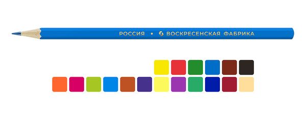 Набор цветных карандашей Царевны TSR-CP-6018 заточенный 8х18 цв, Набор цветных карандашей Царевны TSR-CP-6018 заточенный 8х18 цв, ВКФ TSR-CP-6018