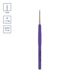 Крючок для вязания с прорезиненной ручкой сталь ⌀1.7 мм, 13 см, Gamma RCH