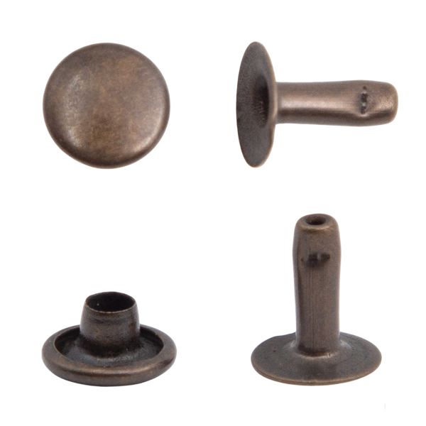 Хольнитены ⌀7 мм, h=7 мм, сталь, New Star №33, антик, уп≈2000 шт