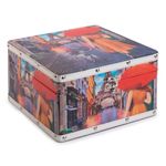 Шкатулка декоративная сундучок 24х24х14 см, 023 Прогулка по Парижу, Gamma DBK-05