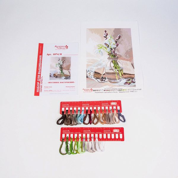 Набор для вышивания нитками Матренин Посад, Весеннее настроение 28х37 см