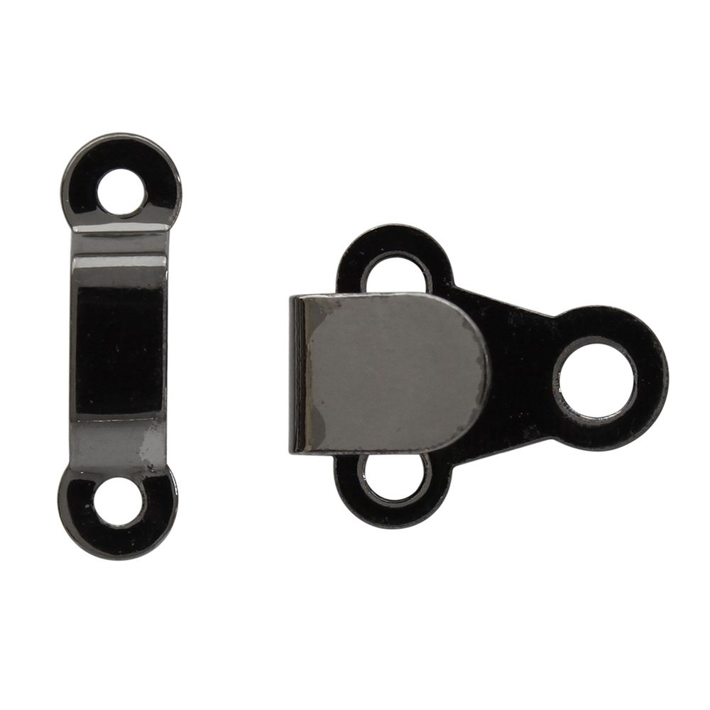 Крючки пришивные 15х11 мм, pewter, 10 шт