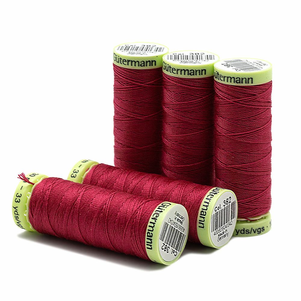 Нитки отделочные Gutermann Top Stitch, 30м, 382 мальва, 5 катушек