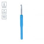 Крючок для вязания с пластиковой ручкой металл ⌀6,0 мм, 14 см, в чехле, Gamma MHP