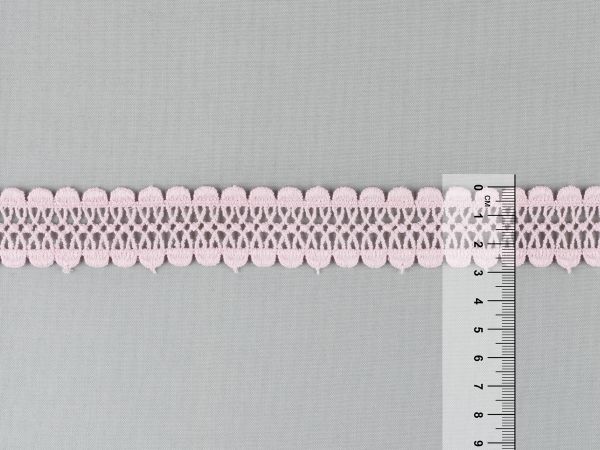 Кружево гипюр (плетёное) 28 мм / 10±0.2 метра, GP003CR кремовый, Gamma GGM-2803