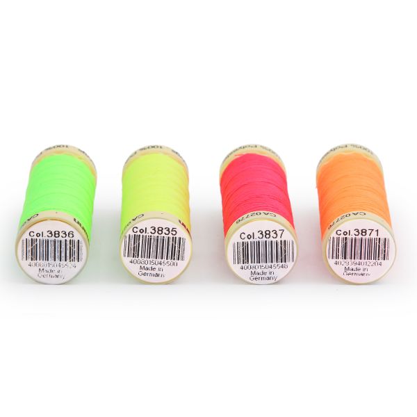 Нитки швейные (набор) Sew-All 100 м, 4 цвета NEON Gutermann (1), 734463