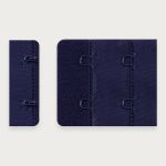 Застежки для бюстгальтера текстильные 2х2, 38 мм, 25 шт, 061 т.синий, Arta