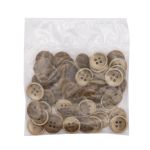 Пуговицы 4 прокола мужская костюмные 391387/4 24 (3904 св.коричневый), 50 шт