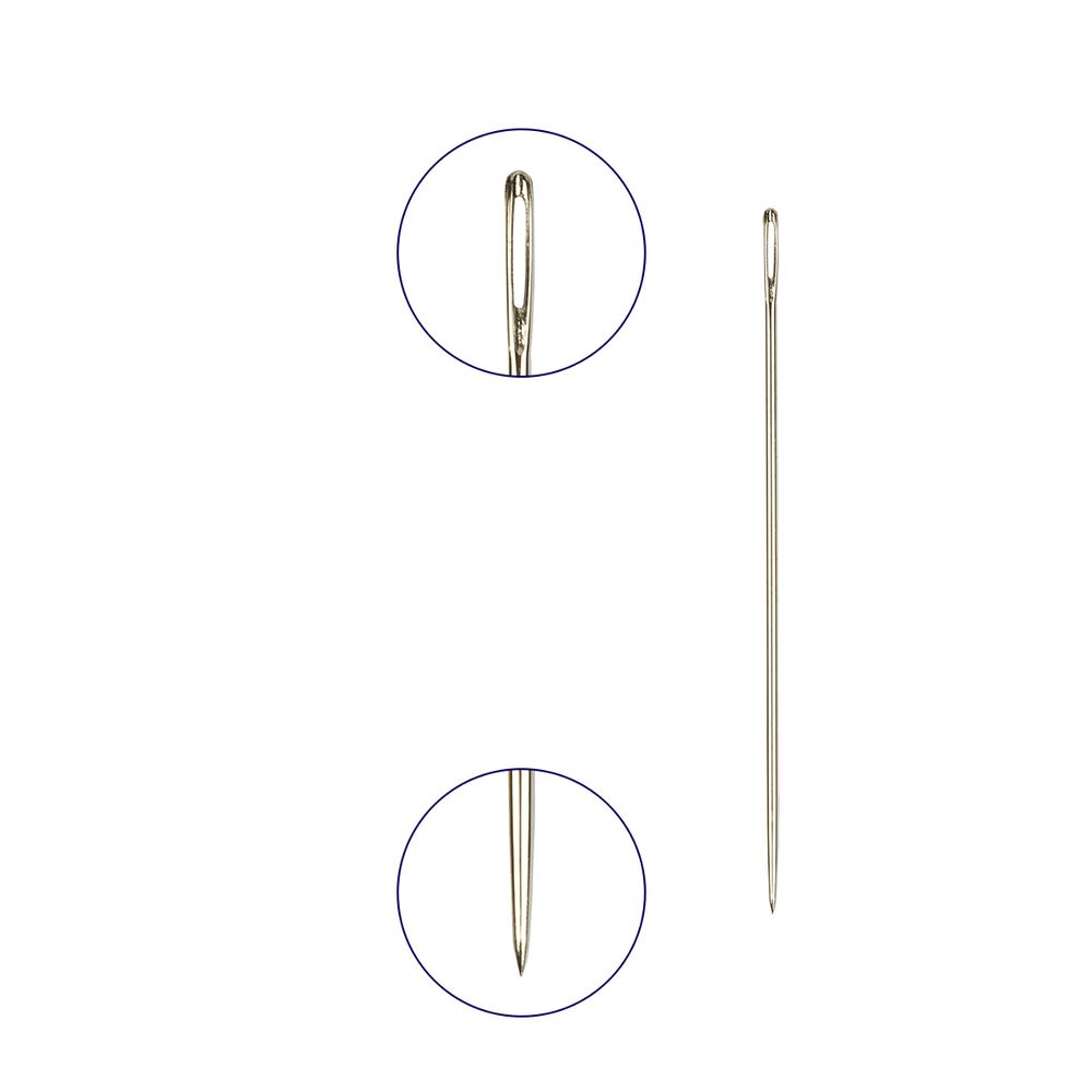 Иглы ручные для шитья №5/9, 16 шт, P, Gamma N-005