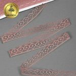 Кружево отделочное в стиле "трикотаж" 12 мм 150-2, цв.14 лиловый, 9.14м