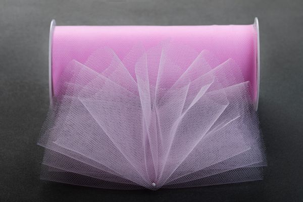 Фатин на шпульке средней жесткости, 100% нейлон, 150 мм, 12 сиреневый, 22,86м, Gamma FTN/R