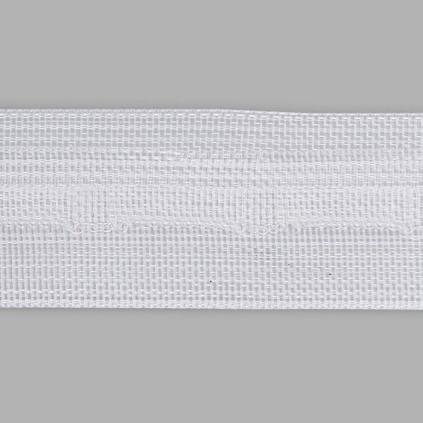 Лента (тесьма) шторная для римских штор (1 ряд петель) 18 мм / 100 метров, с продольным карманом