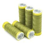 Нитки отделочные Gutermann Deco Stitch 70, 70м, 582 зеленая горчица, 5 катушек