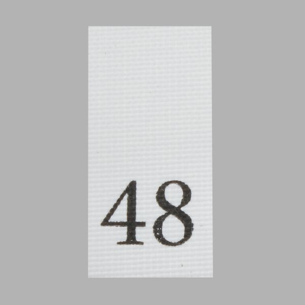 Этикетка-размерник, белый, 10х20 мм, 100 шт, 48