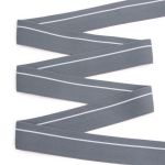 Резинка для мужских трусов и боксеров 30.0 мм / 25 метров, мягкая тканая 21 г/м, эластичность 150%, св.серый/белый полоса