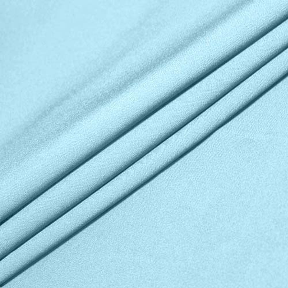 Креп барби 210 г/м², шир.150 см, в нарезке, цв. небо, 6м /TOS/