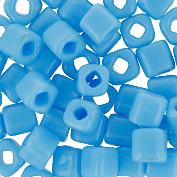 Бисер Toho Cube 1 (4 мм), 25 г (5х5 г), 0043 голубой