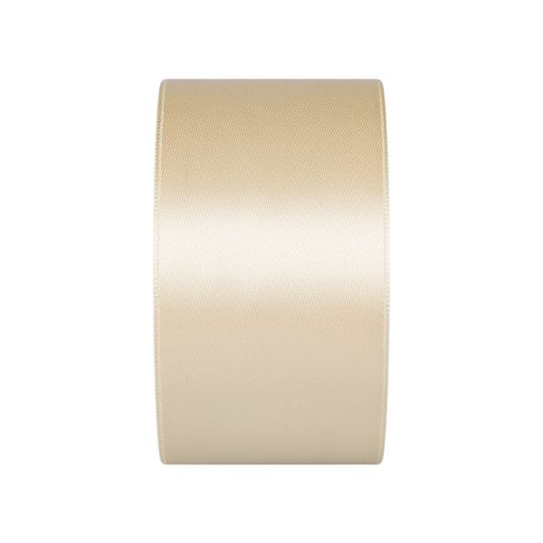 Лента атласная 1-сторонняя 50.0 мм / 33±2 метра, 008 кремовый, Gamma