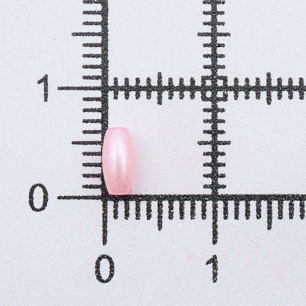 Бусины пластик (жемчуг) 3х6 мм, 15 г, Astra&Craft (розовый), 4AR293/294