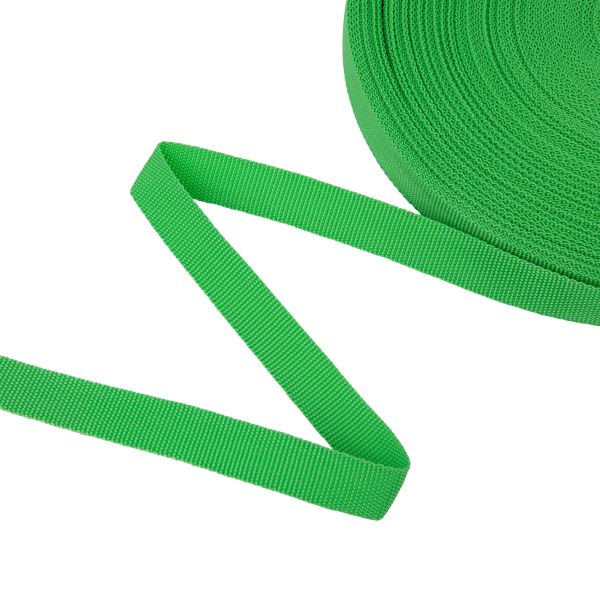 Стропа (ременная лента) 20 мм / 50 метров, толщ. 1.1 мм, [10 г/пог.м], 100% п/п, 503 салатовый, Gamma G-20 ЦВ