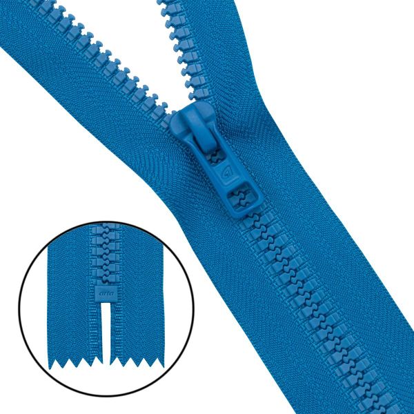 Молния трактор Arta Т6 (6 мм) 1 зам., н/раз., 18 см, (2075), A146 василек, НОВЫЙ МАТОВЫЙ ЗАМОК, уп.10 штук