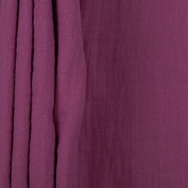 Муслин 125 г/м², 130 см / 2 метра, TBY.Mus.24723.53.2, цв.53 ягодный