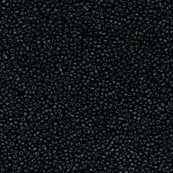 Бисер Astra&Craft 11/0 (2.1 мм), 500 г, цв. M49 черный/непрозр.матовый