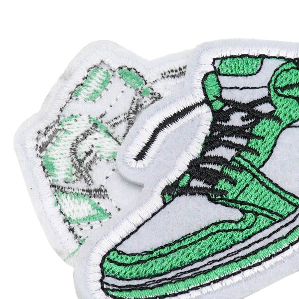 Термоаппликация КРОСЫ 80х60мм (Green (зеленый)), 2 шт, LA581