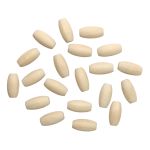 Бусины дерево 20х10 мм неокрашенные, овальные, 20 шт