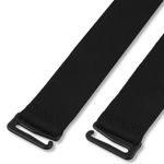 Бретели для бюстгальтера регулируемые 20 мм, 23-45 см, черный, 1 пара, UDART01