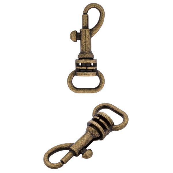 Карабин металл 10.0 мм (14х32 мм), цв.бронза, 20 шт