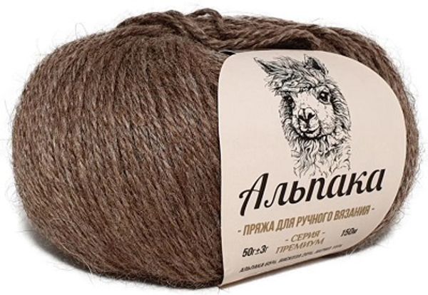 Пряжа Камтекс Альпака / уп.6 мот. по 50 г, 150 м, цв.113 какао