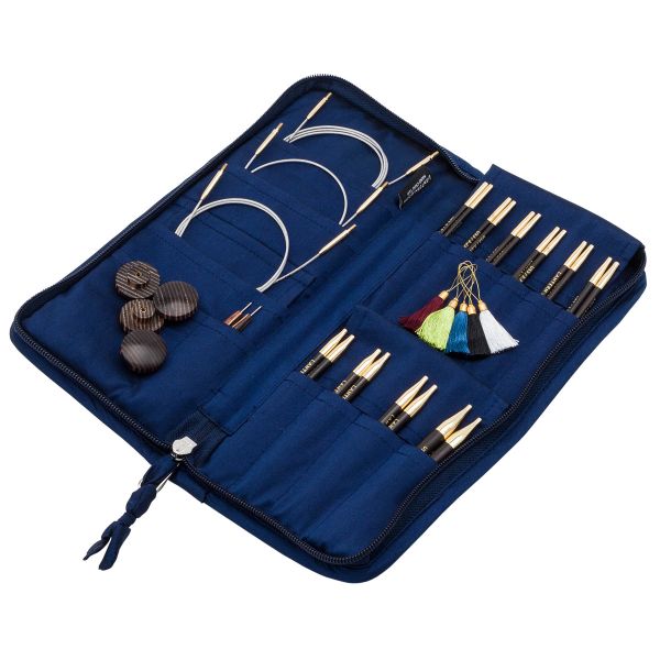 Набор съемных спиц Knit Pro Lantern Moon Heirloom, 13 см, 10 пар (3-8 мм), эбеновое дерево, 350301