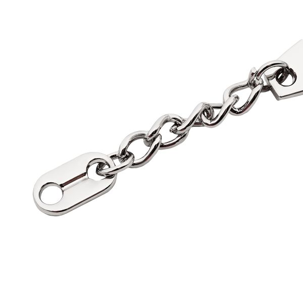 Вешалка-цепочка 100 мм, металл, серебро (никель), МТ_1861, 6 шт