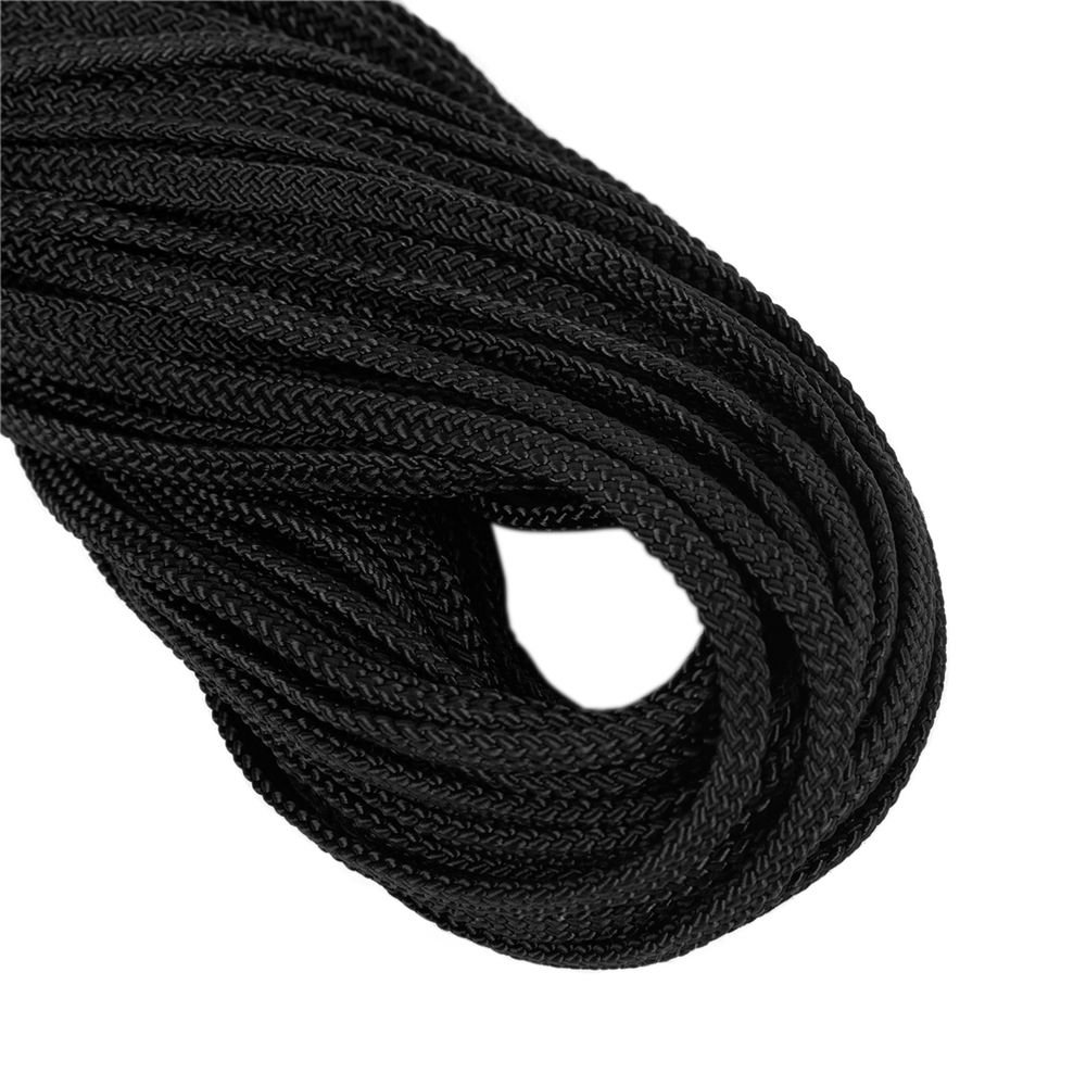 Шнур плоский п/а ⌀5.5 мм, 50 м, черный, Gamma 1с19