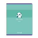 Тетрадь ученическая общая A5 60 л. на скобе 65 г/м², белизна 100% 10 шт клетка, 01518 Милая панда, Светоч Т70