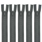 Молния трактор Arta Т6 (6 мм) 2 зам., разъем., 90 см, цв. 123 графит, уп.5 шт